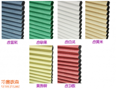 Honeycomb multicolor aluminum foil blinds